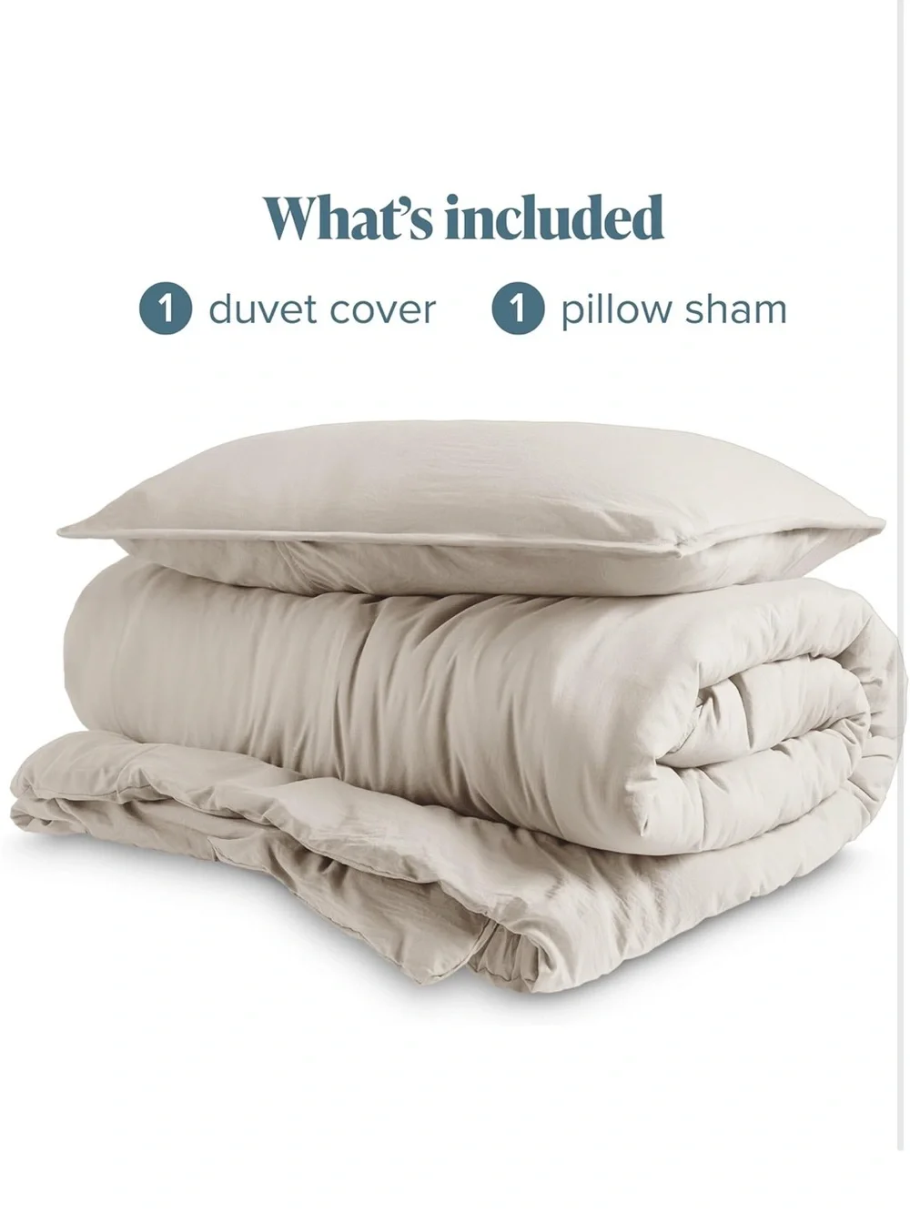 NEW Bare Home Microfiber Duvet Cover Set - Twin/Twin Extra Long. Color: Fog